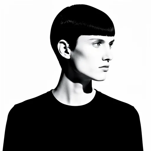 Edgy purple bunny matching PFP gothic cute style