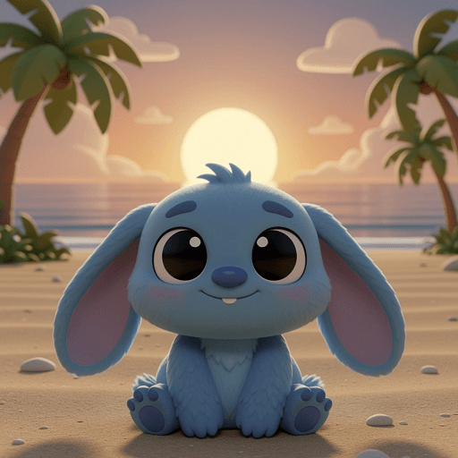 Teal space creature matching PFP nebula best friends