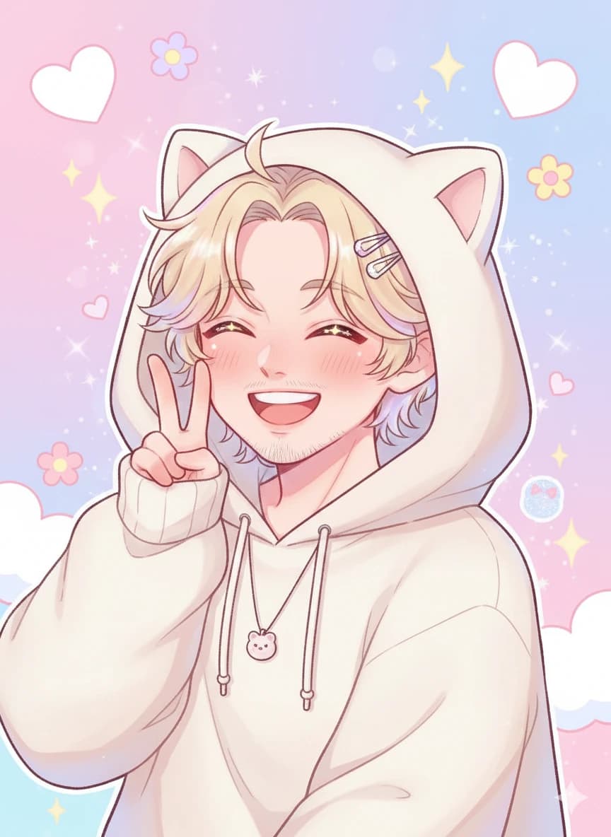 Anime PFP maker result cyberpunk neon style