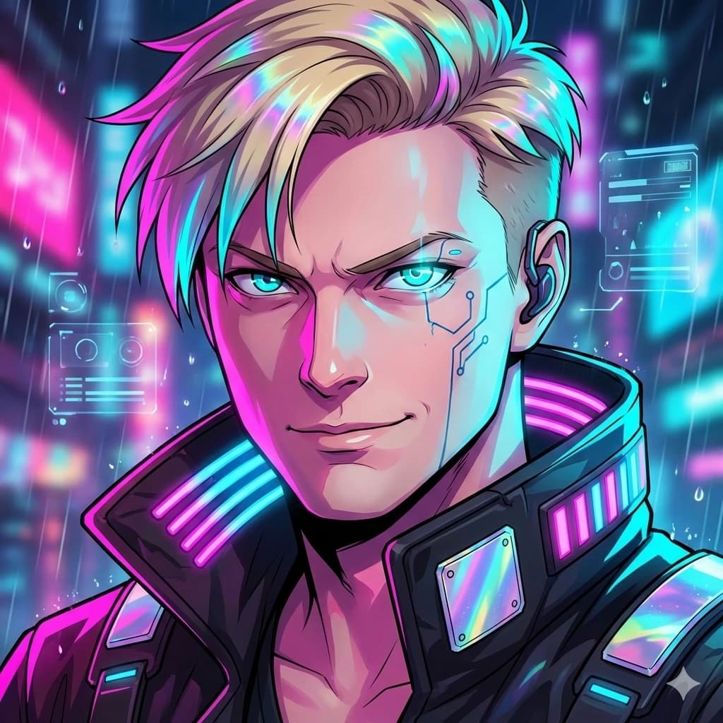 AI anime profile picture JJK Gojo style